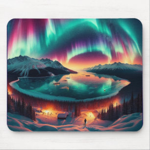 Aureola Borealis in Alaska Mousepad