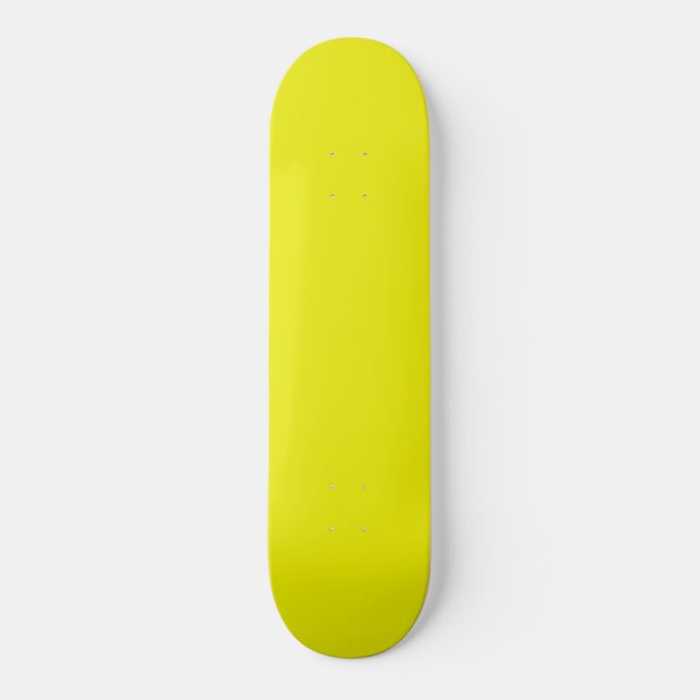 Aureolin (Vollfarbe) Skateboard (Vorderseite)