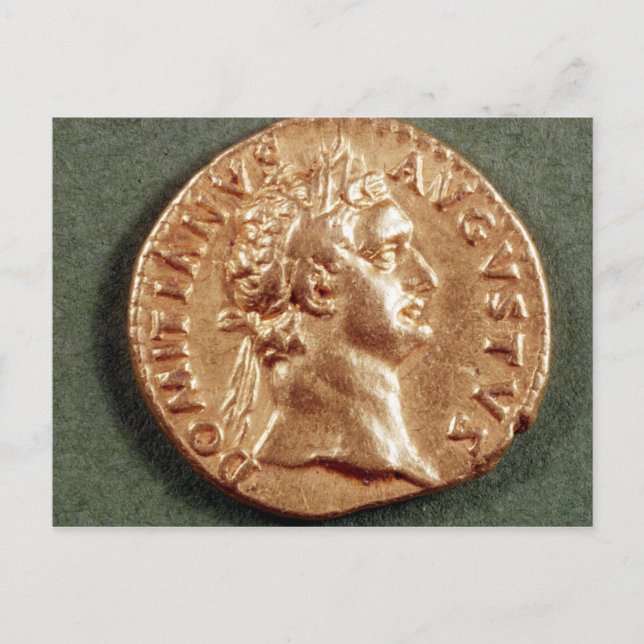 Aureus Domitian Postkarte (Vorderseite)