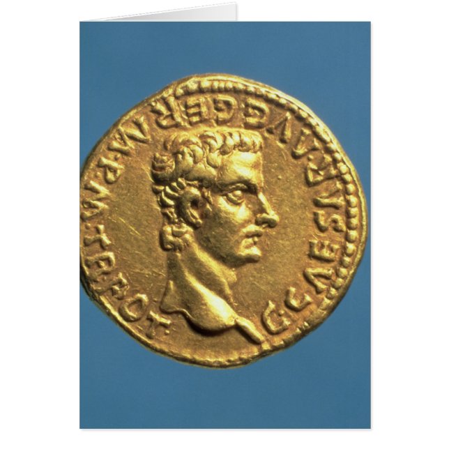 Aureus von Caligula barhead (Vorne)