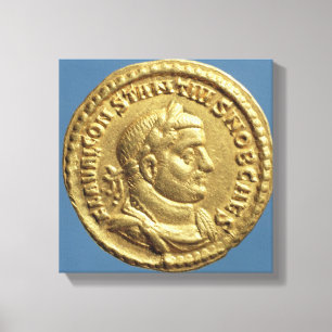 Aureus von Constantius I Caesar Augustus Leinwanddruck