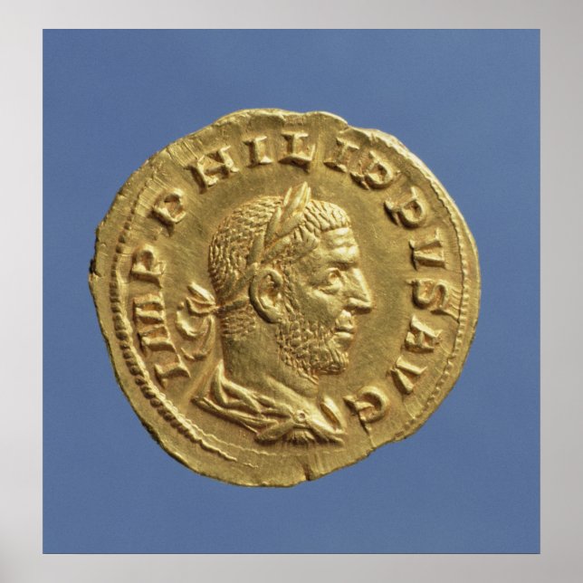 Aureus von Philip der Araber Poster (Vorne)