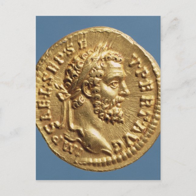 Aureus von Septimius Severus Postkarte (Vorderseite)