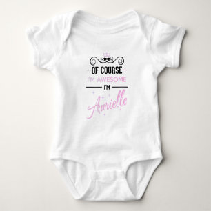 Aurielle Natürlich bin ich großartig Name Baby Strampler