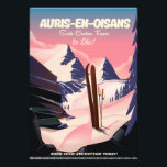 AURIS-EN-OISANS Frankreich Skiposter Fotodruck<br><div class="desc">AURIS-EN-OISANS Frankreich Skiposter in einem klassischen und schönen Vintagen Stil.</div>