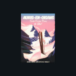 AURIS-EN-OISANS Frankreich Skiposter Leinwanddruck<br><div class="desc">AURIS-EN-OISANS Frankreich Skiposter in einem klassischen und schönen Vintagen Stil.</div>