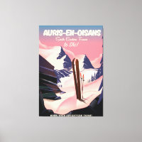 AURIS-EN-OISANS Frankreich Skiposter