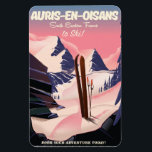 AURIS-EN-OISANS Frankreich Skiposter Magnet<br><div class="desc">AURIS-EN-OISANS Frankreich Skiposter in einem klassischen und schönen Vintagen Stil.</div>
