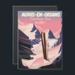 AURIS-EN-OISANS Frankreich Skiposter Magnetkarte<br><div class="desc">AURIS-EN-OISANS Frankreich Skiposter in einem klassischen und schönen Vintagen Stil.</div>