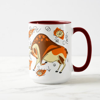 Auroch Höhlenmalerei mit Entoptocs Tasse