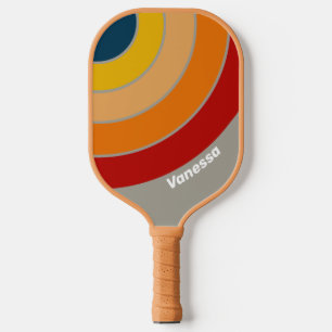 Aurora-Arcade-Kreisbogen-Streifen mit Namen Pickleball Schläger