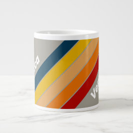 Aurora-Arcade mit Namensstreifen Jumbo-Tasse