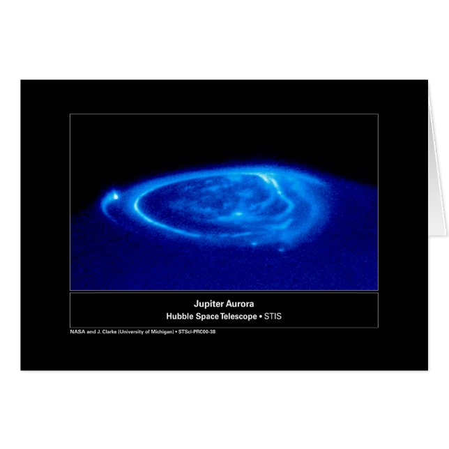 Aurora auf Teleskop Jupiters Hubble (Vorderseite (Horizontal))