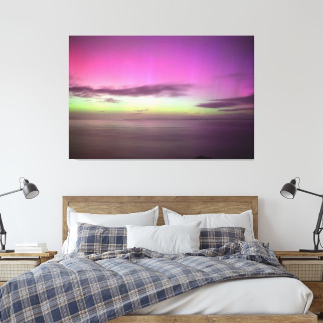 Aurora Australis Southern Lights Australien Leinwanddruck (Insitu (Schlafzimmer))