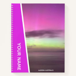 Aurora Australis - Südliche Lichter Australien Pin Notizbuch