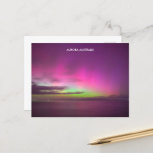 Aurora Australis - Südliche Lichter Australien Postkarte