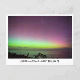 Aurora Australis - Südliche Lichter Nacht Sky Postkarte