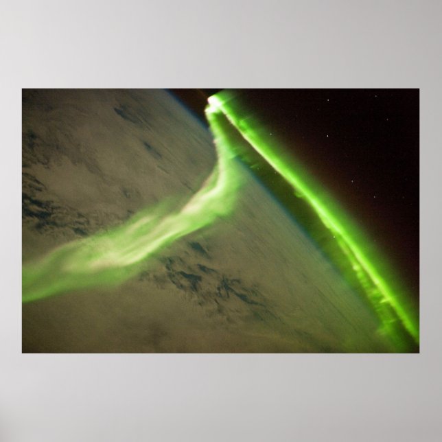 Aurora Australis von der Internationalen Raumstati Poster (Vorne)