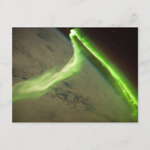 Aurora Australis von der Internationalen Raumstati Postkarte