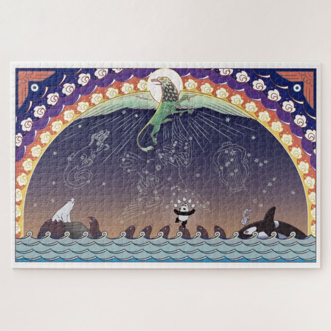 Aurora Bearialis Riesenpuzzle (Horizontal)