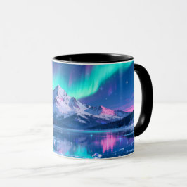 Aurora-Berg-Reflektionsbecher Tasse