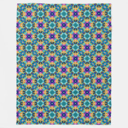 Aurora-Blüten-Teppich Fleecedecke