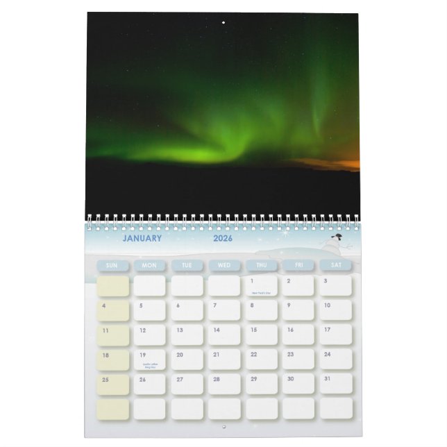 Aurora Borealis 2011 Kalender (Jan 2026)