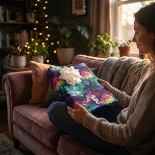 Aurora Borealis 3D Dreamscape: Ätherisches Design Geschenkpapier Set