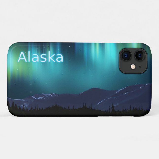 Aurora Borealis - Alaska Case-Mate iPhone Hülle (Rückseite (Horizontal))