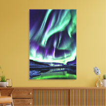 Aurora Borealis Art Canvas