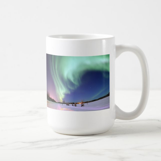 Aurora Borealis - Bear See, Alaska Kaffeetasse (Rechts)