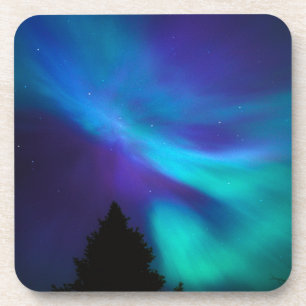 Aurora Borealis   Canada Ontario Sudbury Getränkeuntersetzer