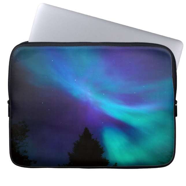 Aurora Borealis | Canada Ontario Sudbury Laptopschutzhülle (Vorderseite)