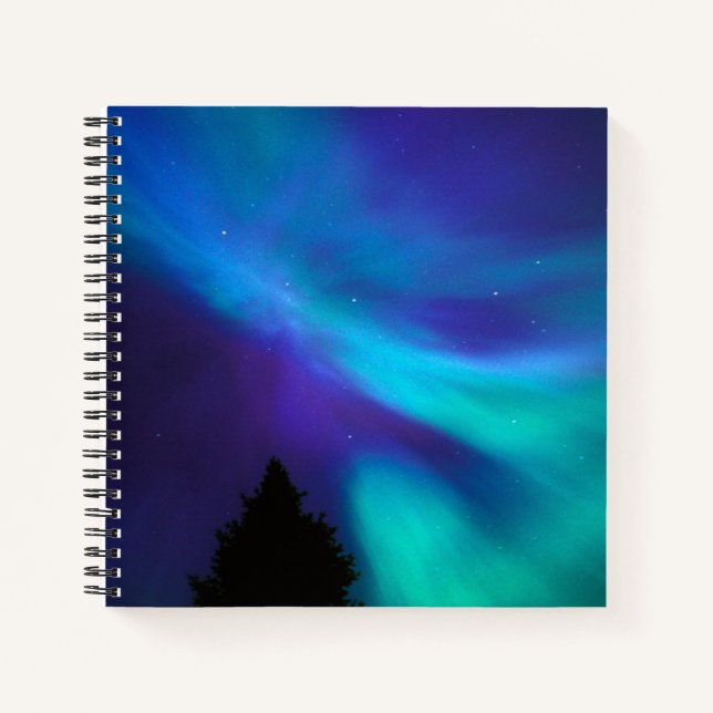 Aurora Borealis | Canada Ontario Sudbury Notizbuch (Vorderseite)