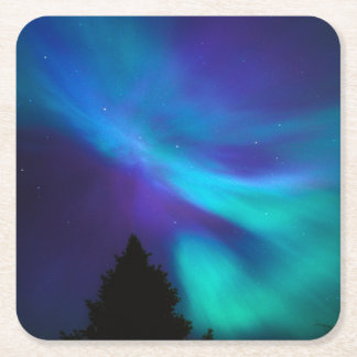 Aurora Borealis Canada Ontario | Sudbury Rechteckiger Pappuntersetzer