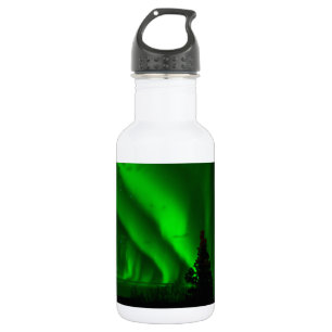 Aurora borealis edelstahlflasche