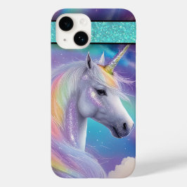 Aurora Borealis Fantasy Rainbow Glitzer Unicorn Case-Mate iPhone 14 Hülle