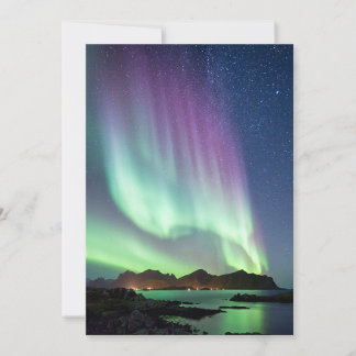 Aurora borealis feiertagskarte