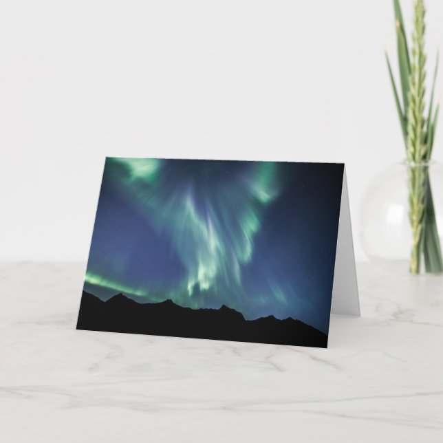 Aurora Borealis Grußkarte Karte (Vorderseite)
