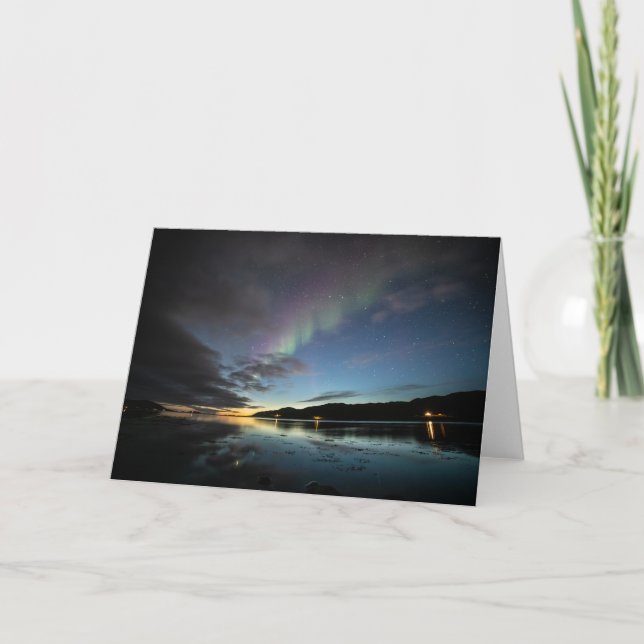 Aurora Borealis Grußkarte Karte (Vorderseite)