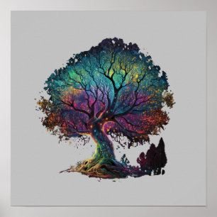 Aurora Borealis Illustration T-Sh Poster