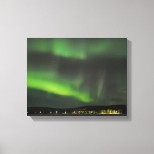 Aurora borealis im Himmel-Leinwanddruck Leinwanddruck