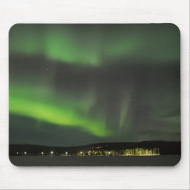 Aurora borealis im Himmel mousepad