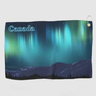 Aurora Borealis - Kanada Golfhandtuch