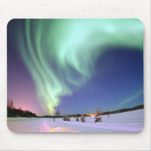 Aurora borealis Mousepad