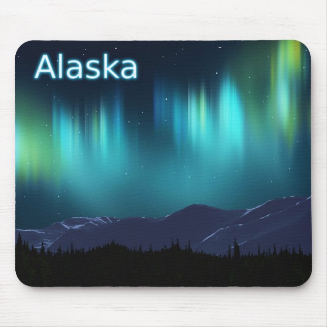 Aurora Borealis Mousepad (Vorne)