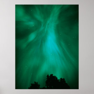 Aurora Borealis Nacht Ontario, Kanada Poster