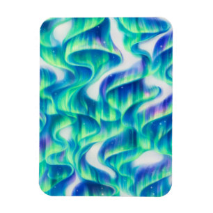 Aurora Borealis Nordlicht Abstractes Muster Magnet