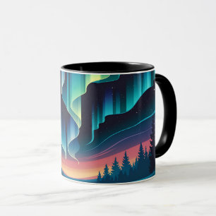 Aurora Borealis Nordlicht-Kaffeetasse Fores Tasse