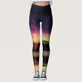 Aurora Borealis Nordlicht-Leggings Leggings